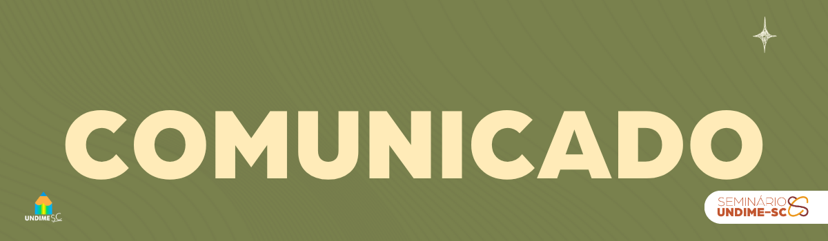 Comunicado | Seminário Undime SC 2026