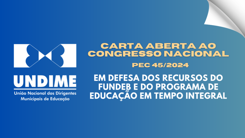 Carta aberta ao Congresso Nacional sobre a PEC 45/2024