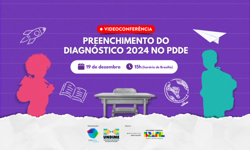 Conviva realiza videoconferência sobre o preenchimento do Diagnóstico das Escolas no PDDE